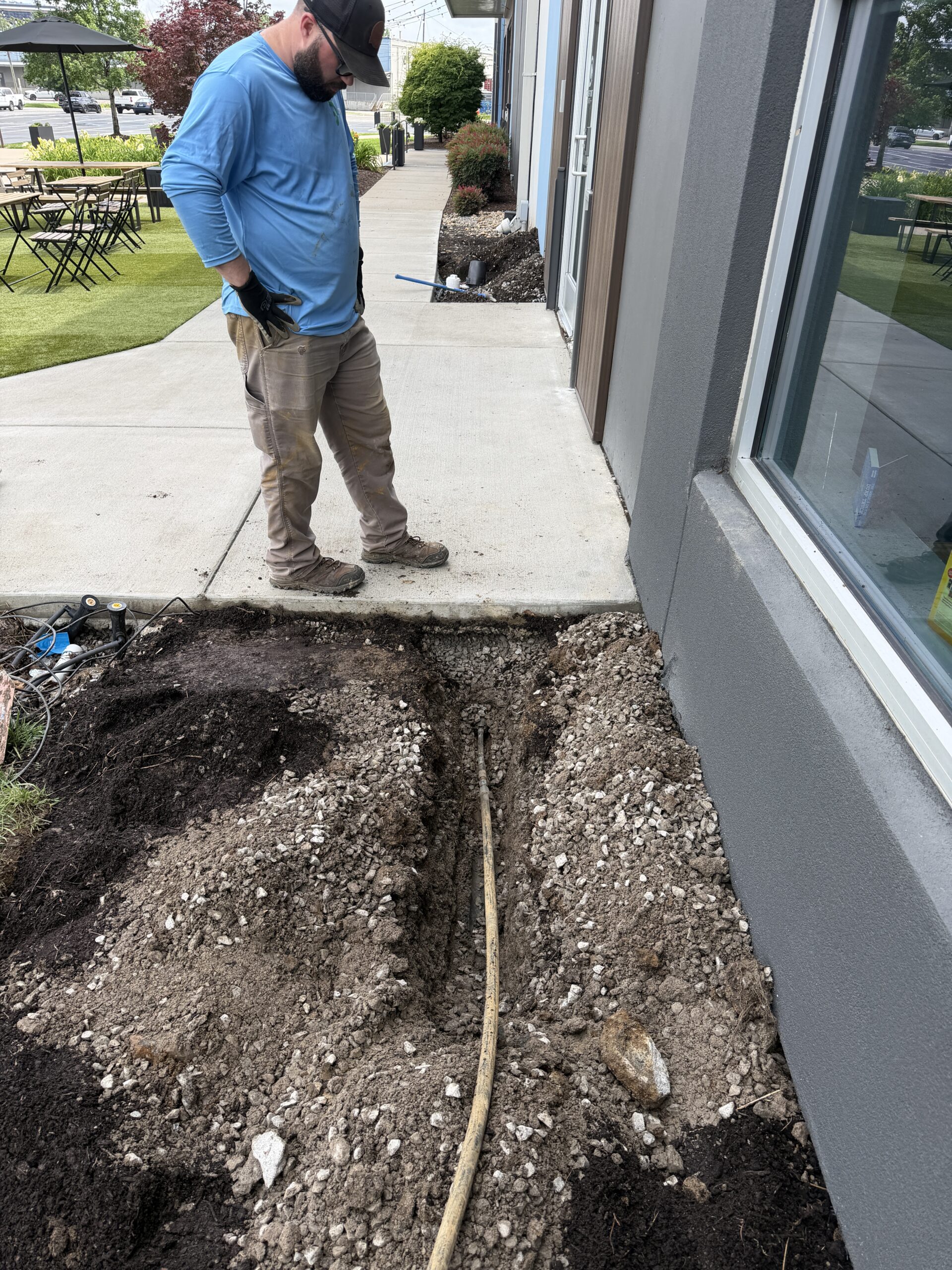 Precision Irrigation Under Concrete