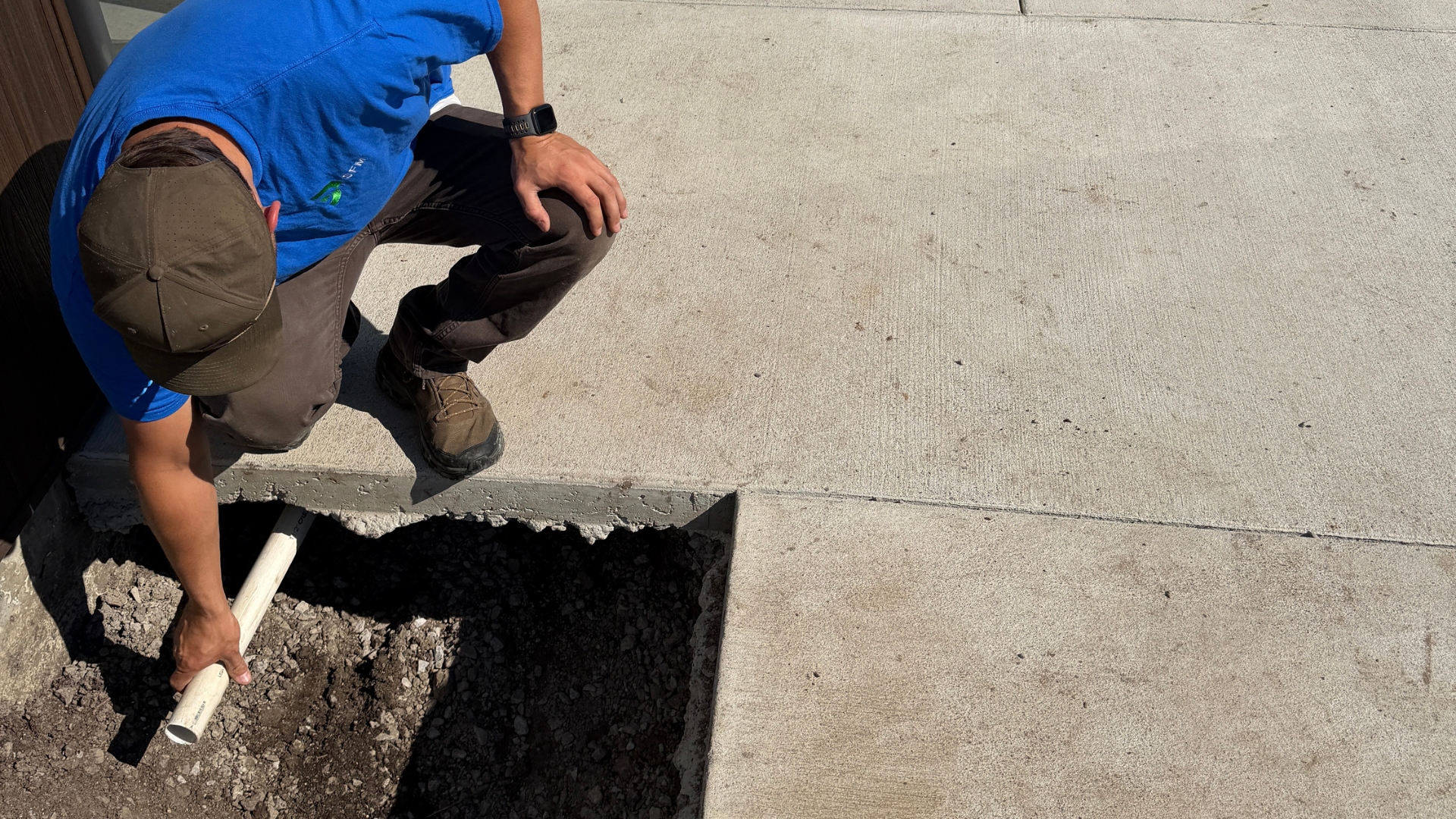 Precision Underground Irrigation Beneath Concrete Precision Underground Irrigation Beneath Concrete